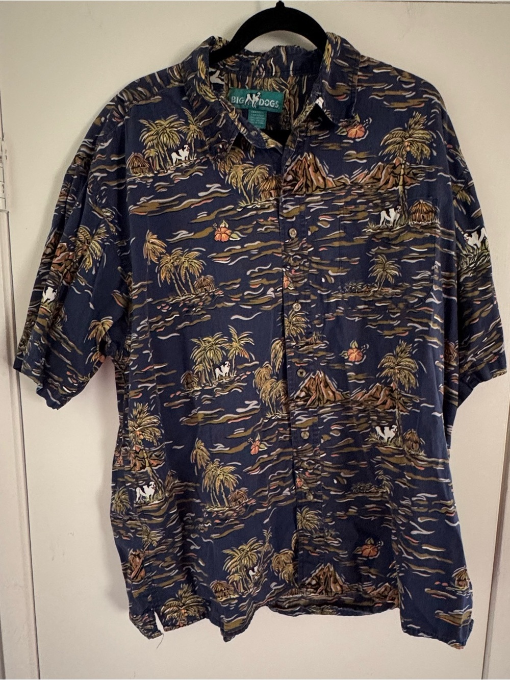 Big Dogs Hawaiian button-down short-sleeve shirt